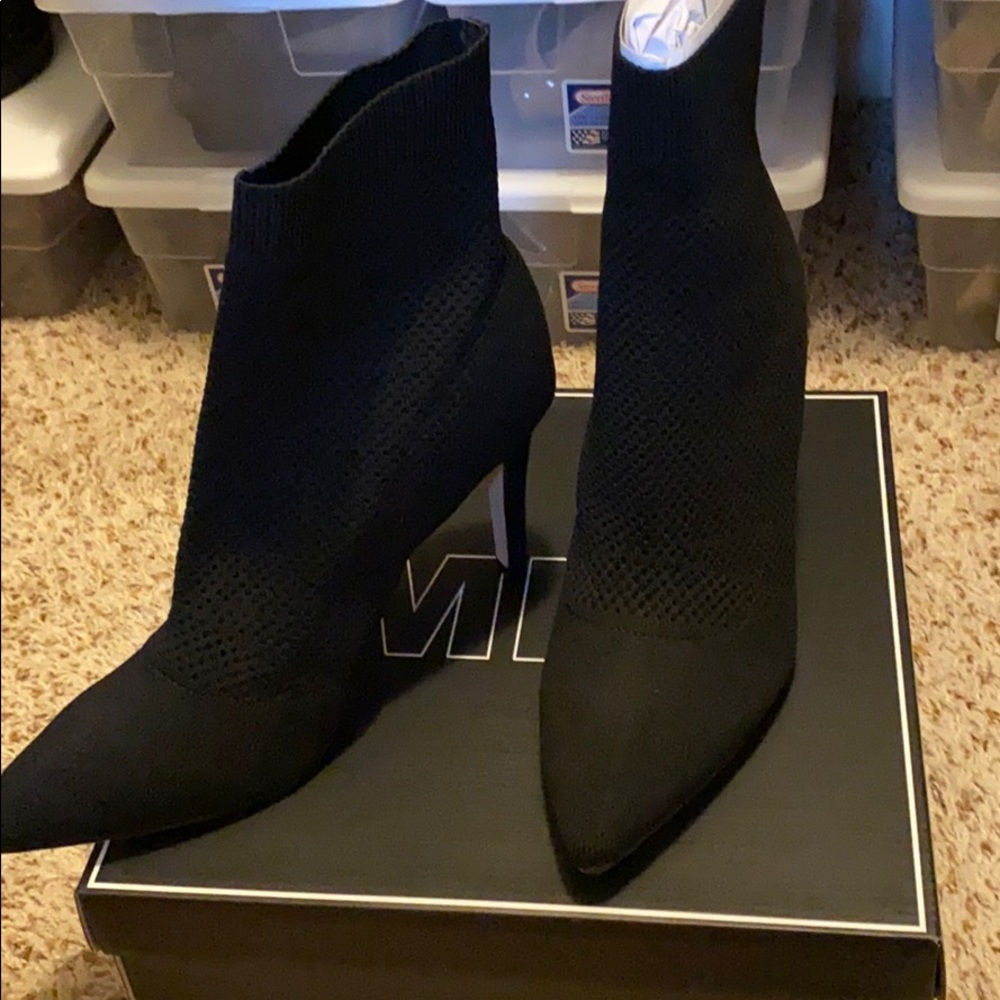 Brand New black sock booties